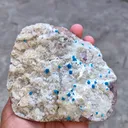 Pentagonite Flower with Calcite on Heulandite Matrix. - image 8