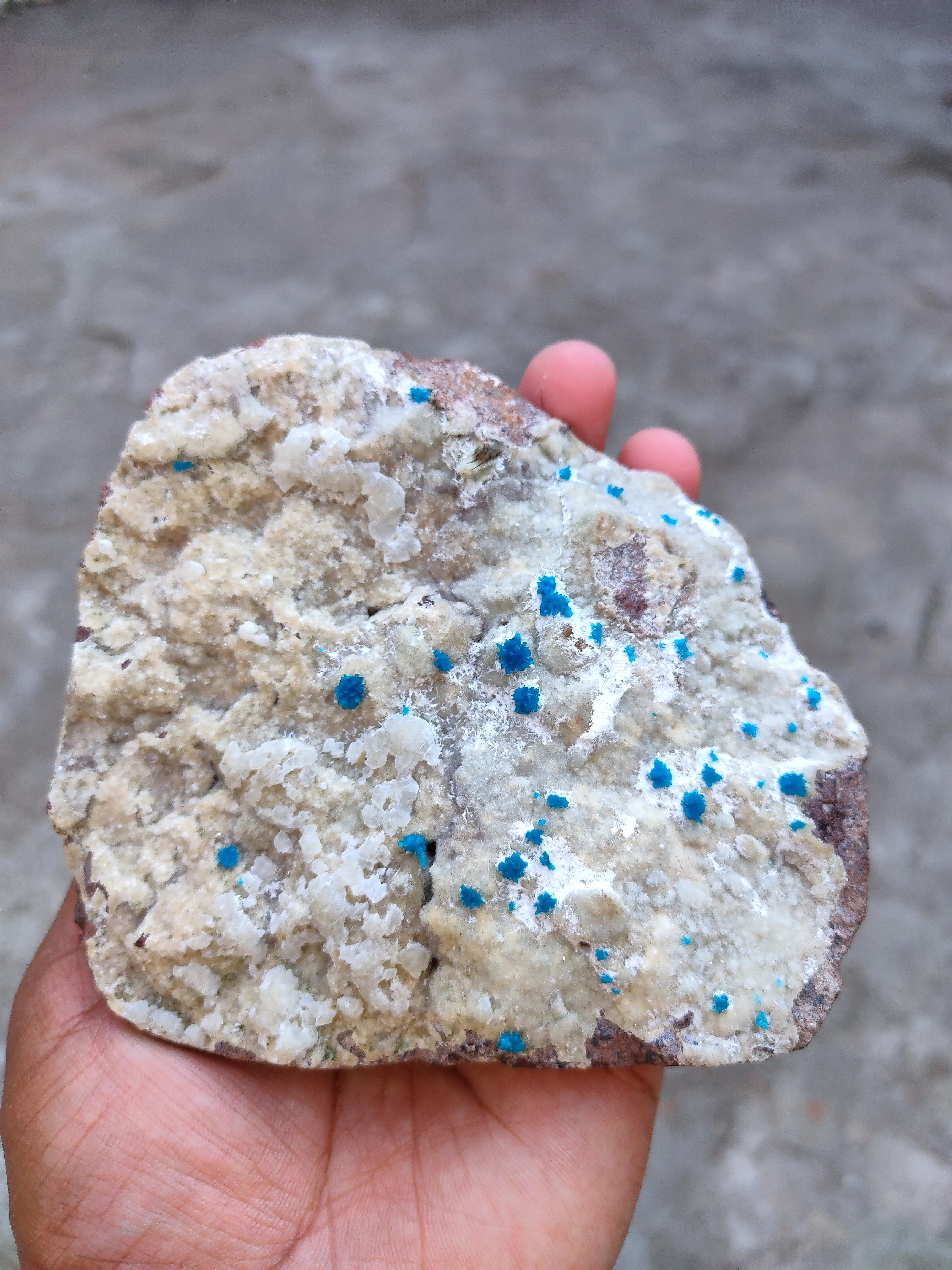 Pentagonite Flower with Calcite on Heulandite Matrix. - image 8