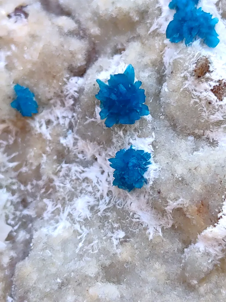 Pentagonite Flower with Calcite on Heulandite Matrix. - image 4