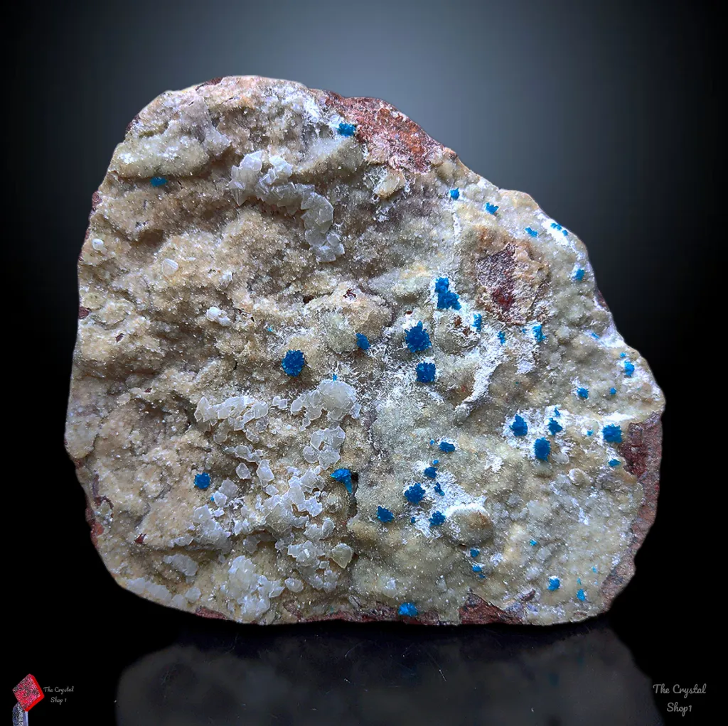 Pentagonite Flower with Calcite on Heulandite Matrix. image