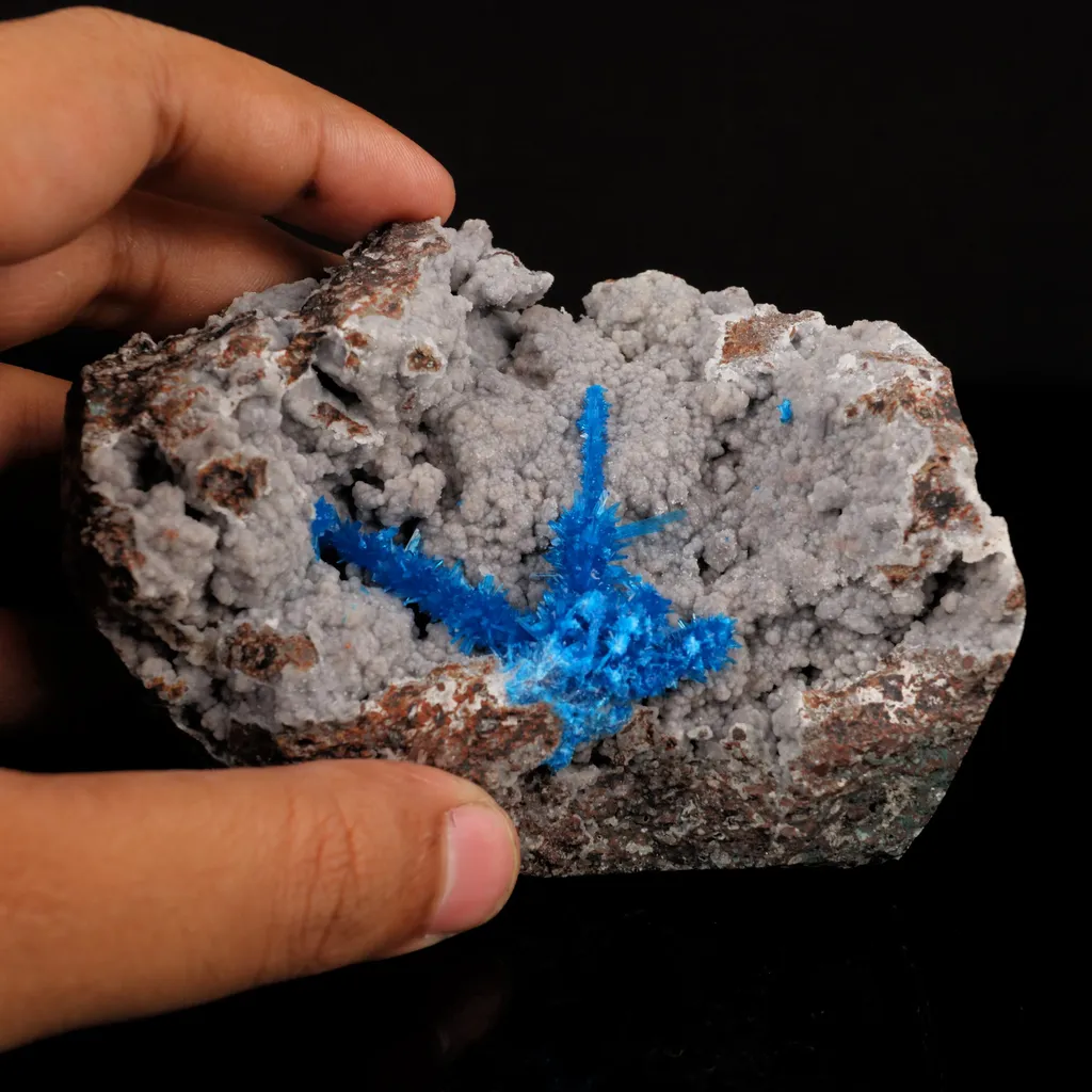 Pentagonite on Chalcedony Rare Find Natural Mineral Specimen - image 4