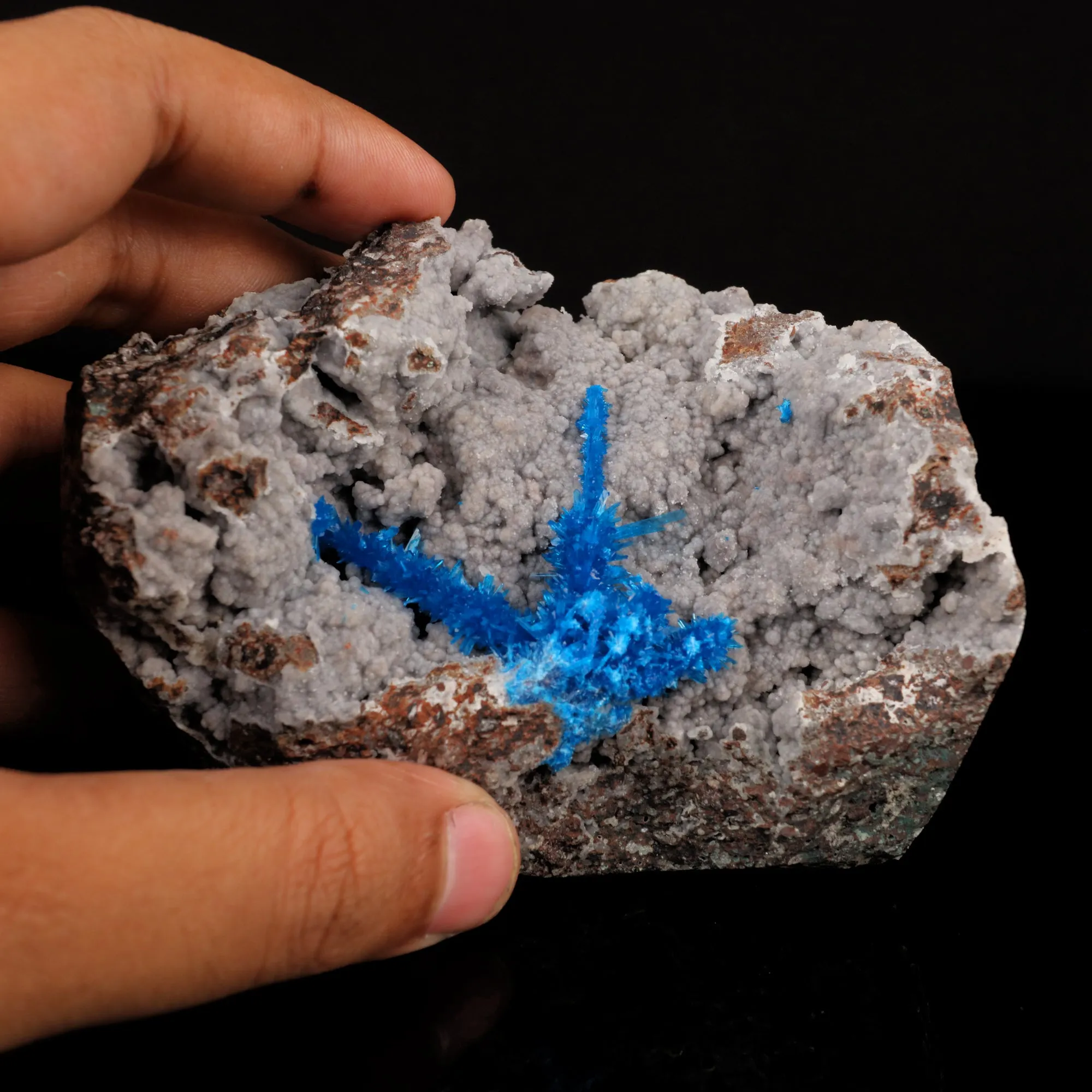 Pentagonite on Chalcedony Rare Find Natural Mineral Specimen - image 4