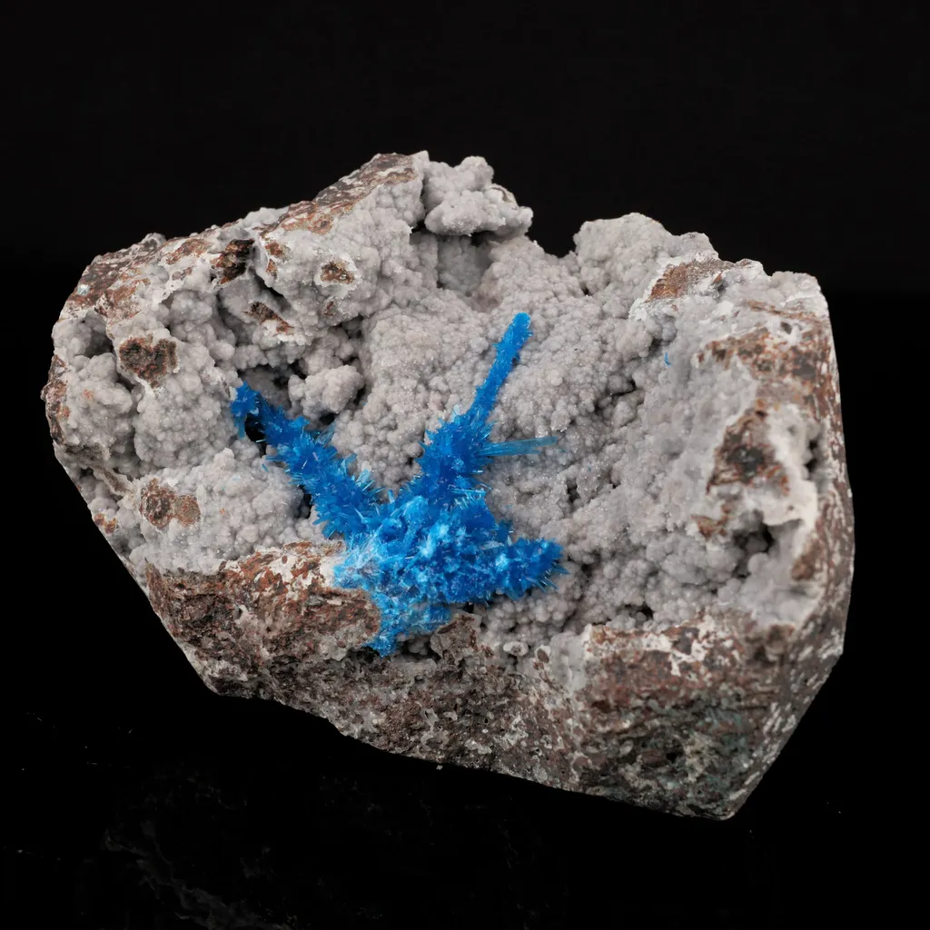 Pentagonite on Chalcedony Rare Find Natural Mineral Specimen - image 2