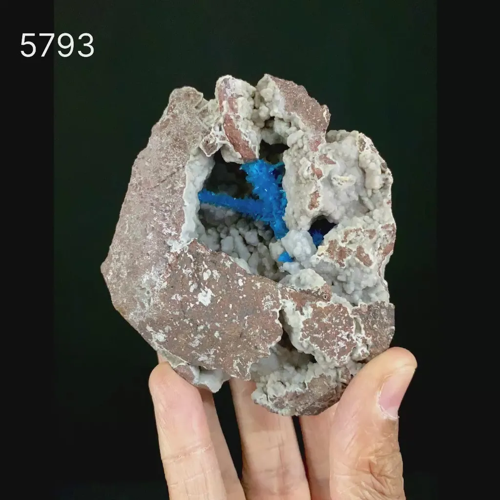 Pentagonite on Chalcedony Rare Find Natural Mineral Specimen - image 5