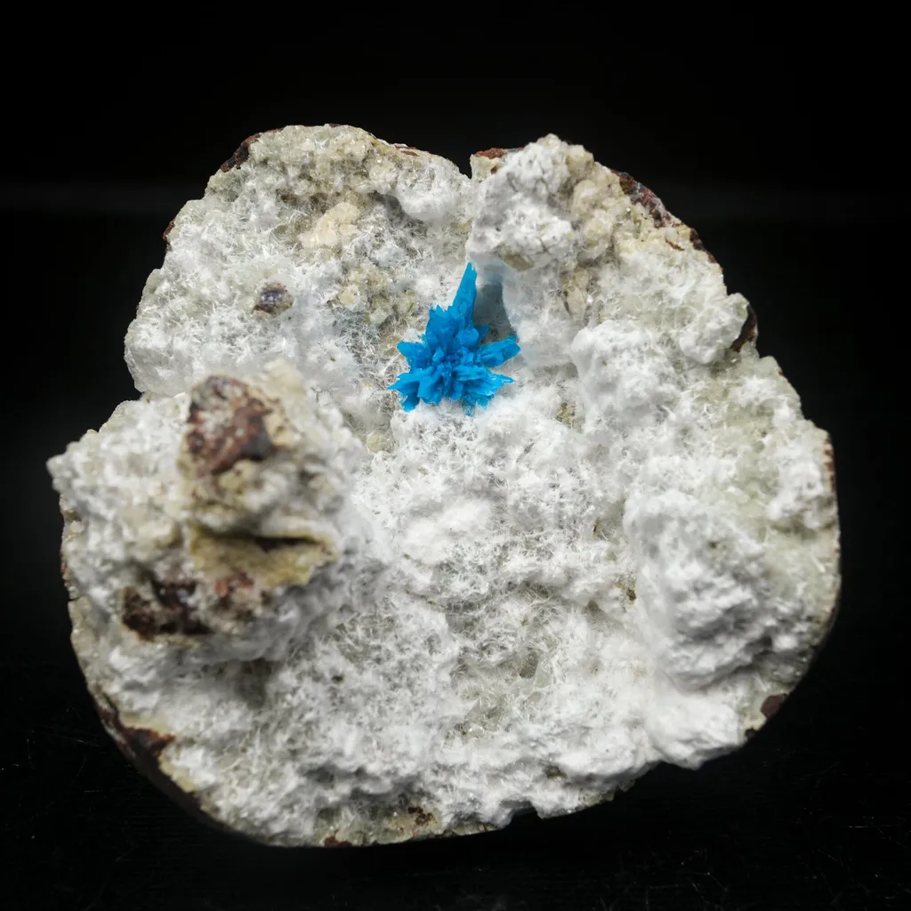 Pentagonite on Mordeite (Rare Find) Natural Mineral Specimen image