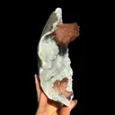 Perfect Heulandite on Blue Chalcedony  – Rare Natural Indian Zeolite Mineral Specimen from Maharashtra DKT73 - image 3