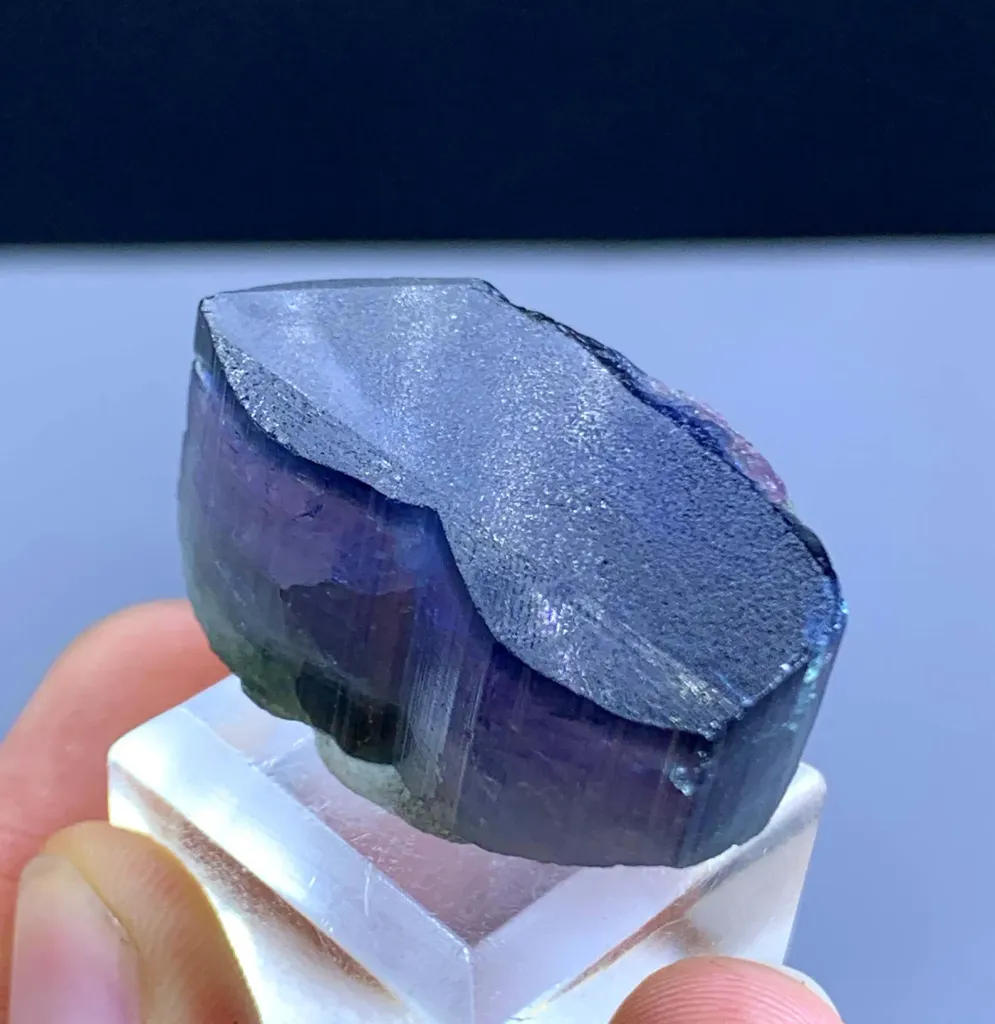 Perfectly Terminated Tricolor Zoning Tourmaline Crystal from Afghanistan - image 8