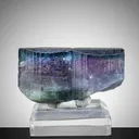 Perfectly Terminated Tricolor Zoning Tourmaline Crystal from Afghanistan - image 1