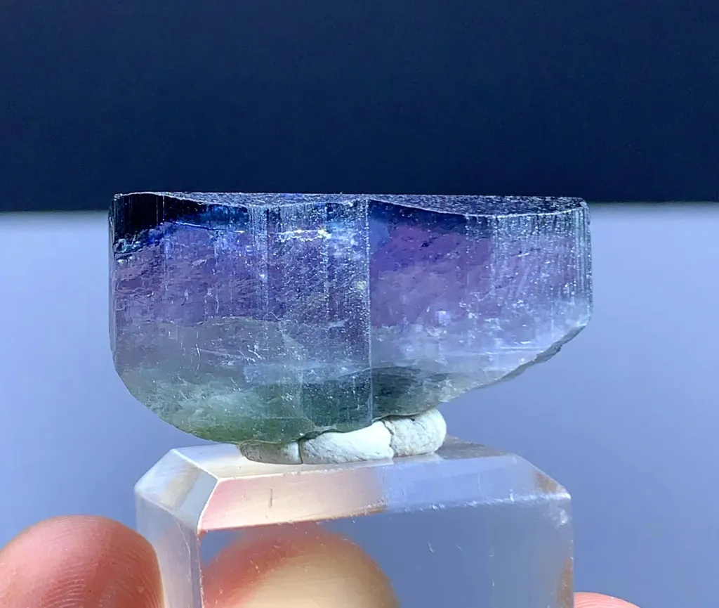 Perfectly Terminated Tricolor Zoning Tourmaline Crystal from Afghanistan - image 5