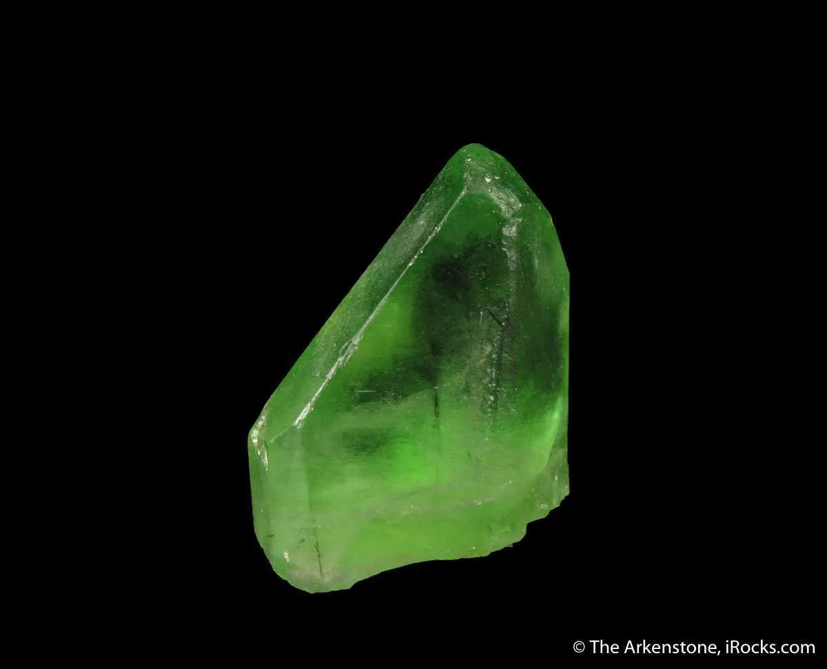 Peridot included by Ludwigite - image 1
