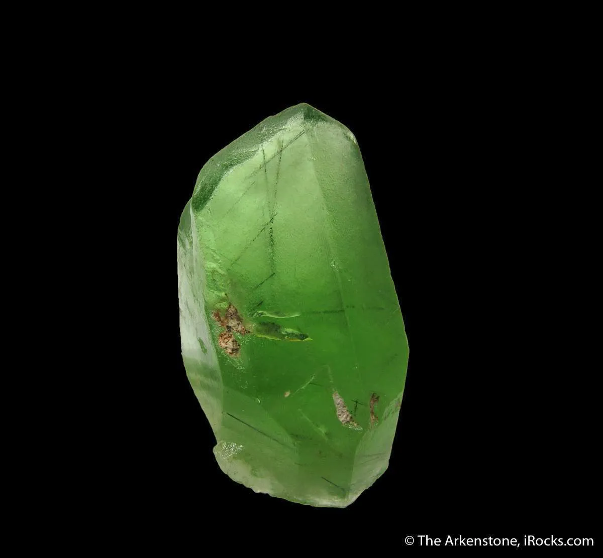Peridot included by Ludwigite - image 3