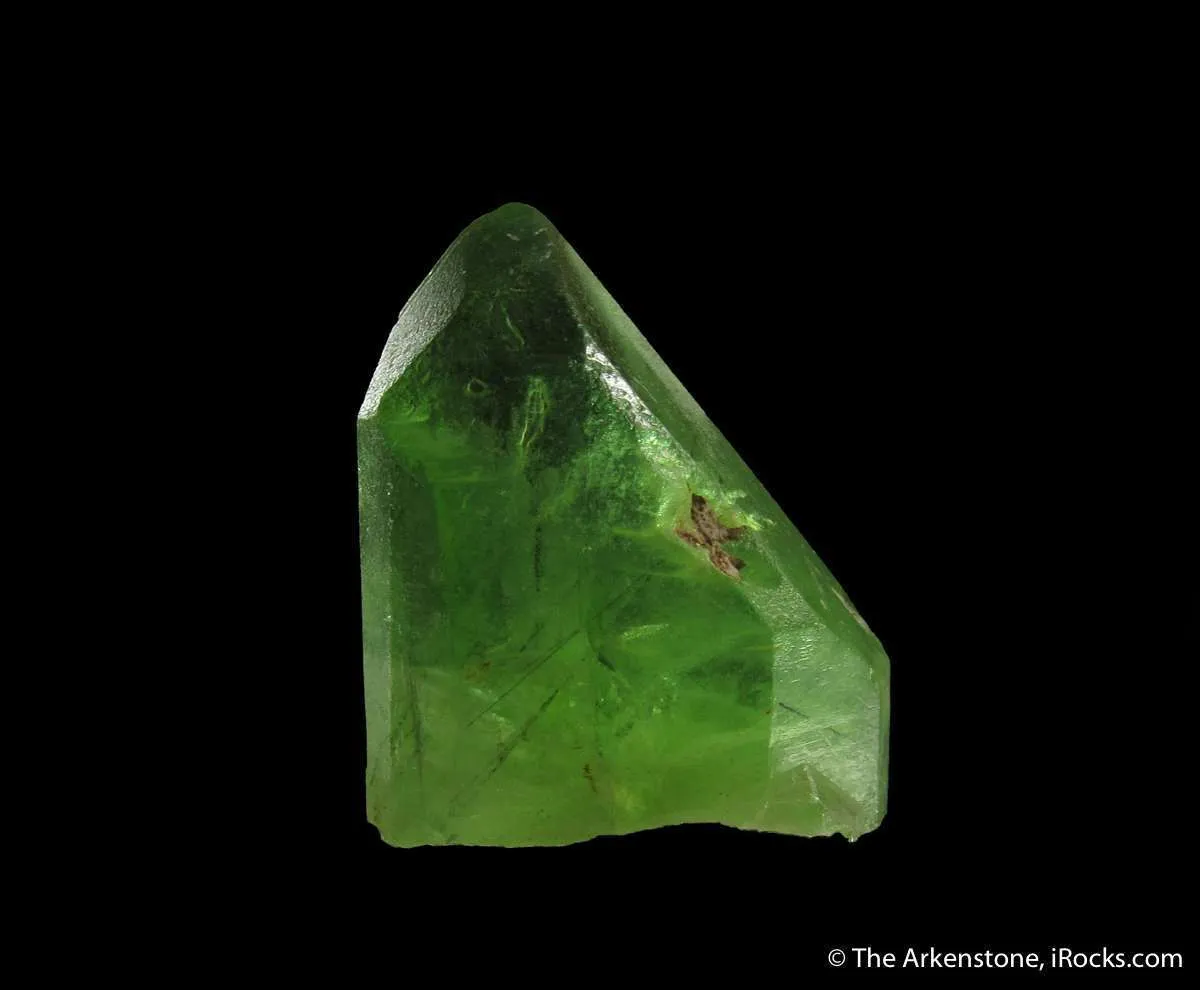 Peridot included by Ludwigite - image 2