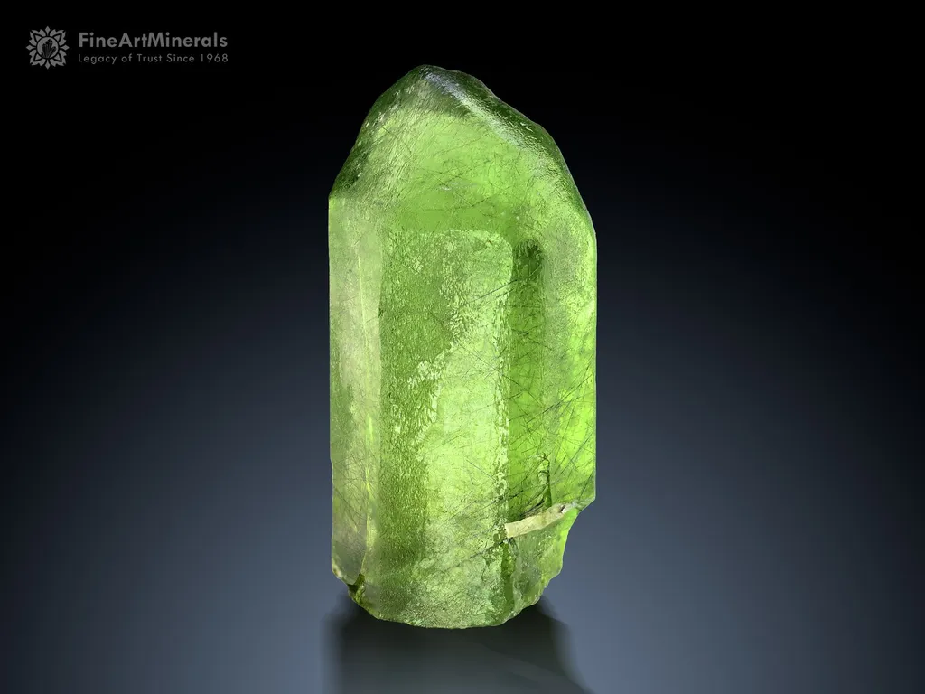 Peridot with Ludwigite Inclusion from Supat Pakistan image