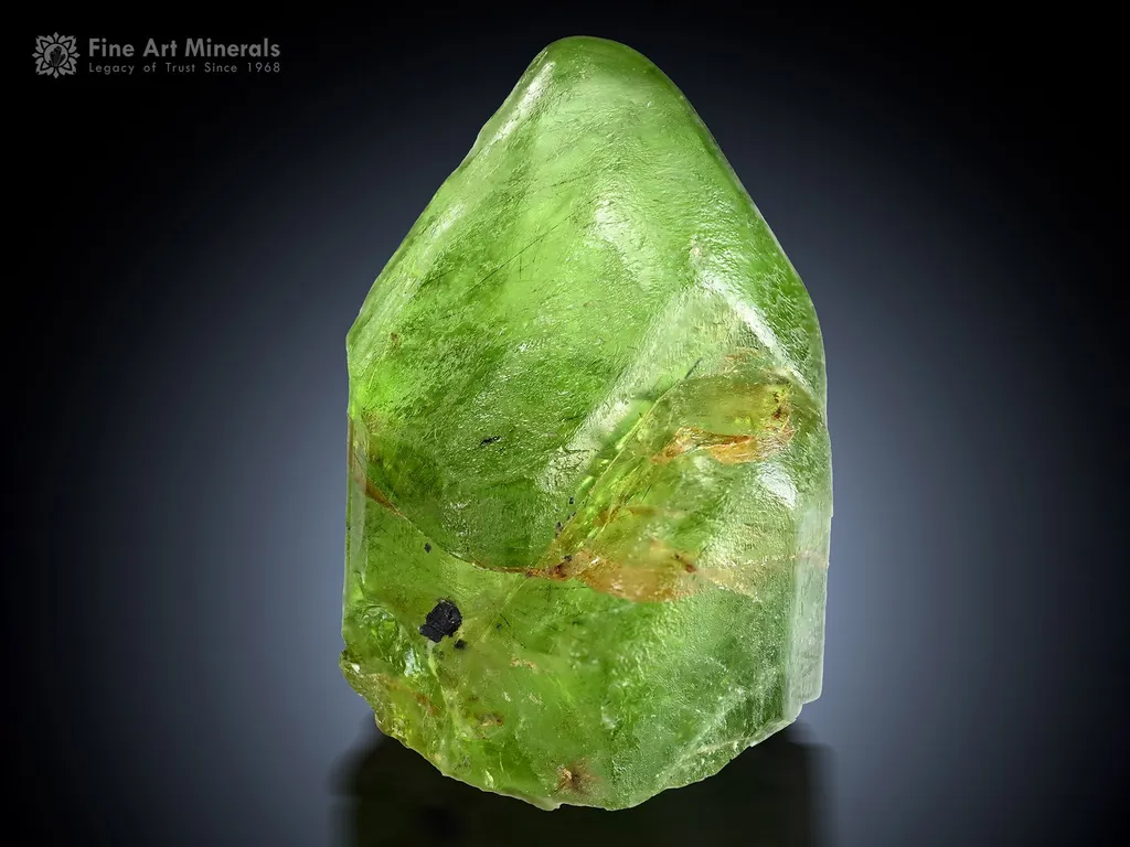 Peridot with Ludwigite Inclusion from Supat Pakistan image