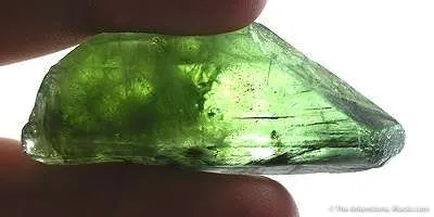 Peridot With Ludwigite Inclusions - image 2