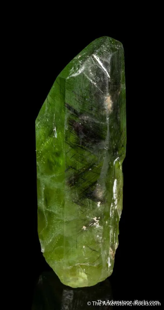 Peridot With Ludwigite Inclusions - image 3