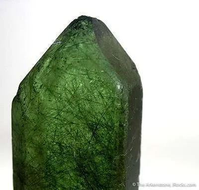 Peridot With Ludwigite Inclusions - image 2
