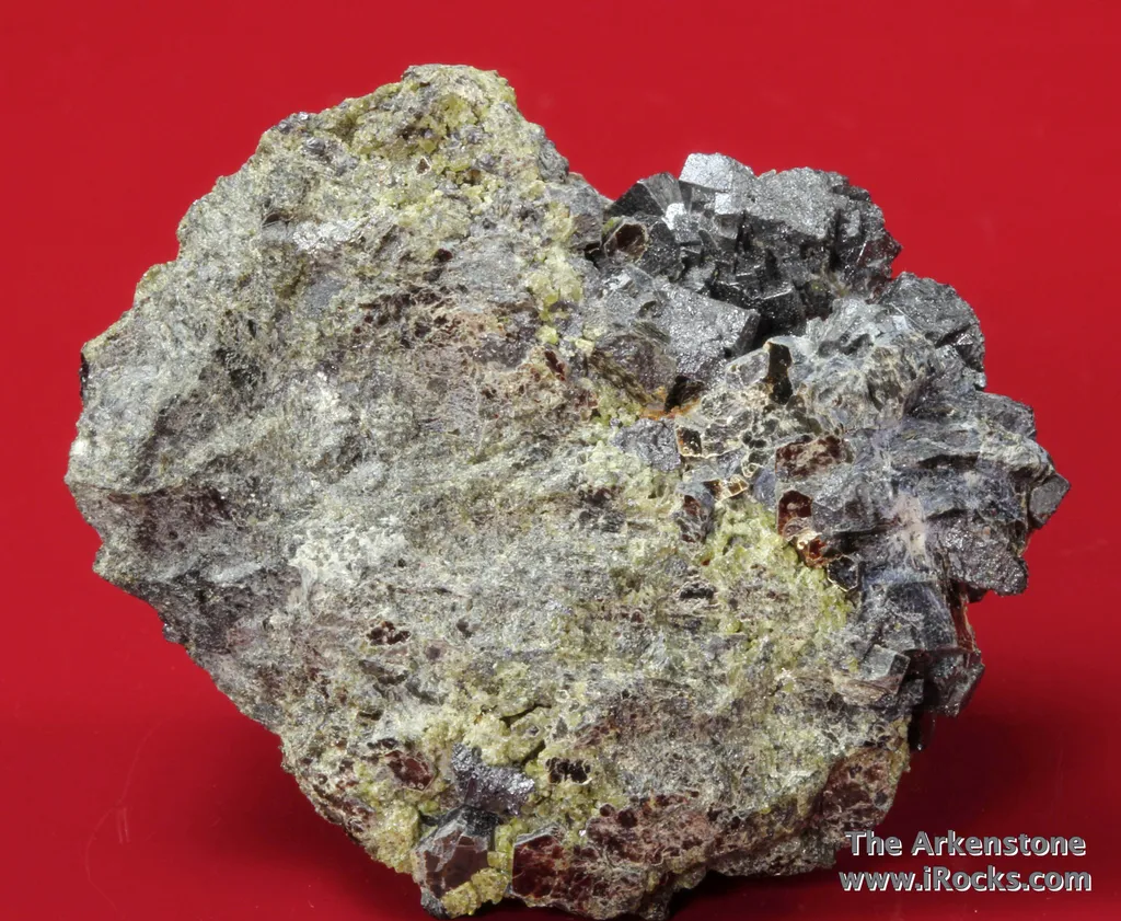 Perovskite with Phlogopite, Richterite, Augite on jacupirangite - image 4