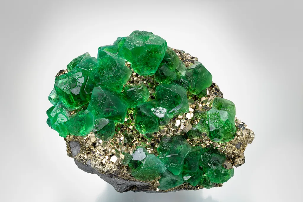 Peru Fluorite & Pyrite image