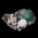 Pesudo Green Apophyllite with Mordenite Stilbite Natural Mineral Specimen - image 5