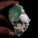 Pesudo Green Apophyllite with Mordenite Stilbite Natural Mineral Specimen - image 4