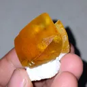 Petroleum Calcite on Okenite - image 3
