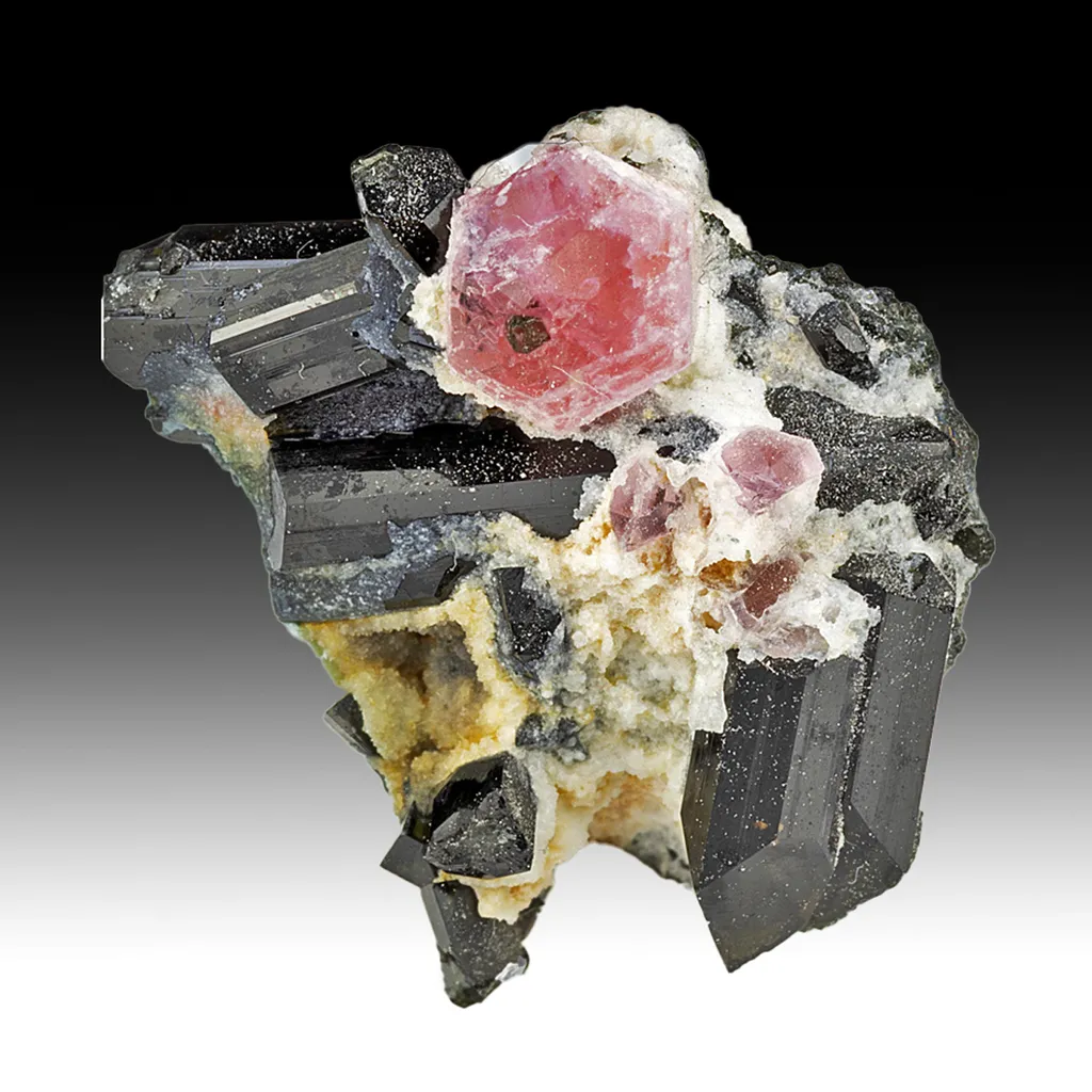 Pezzottaite with Schorl image
