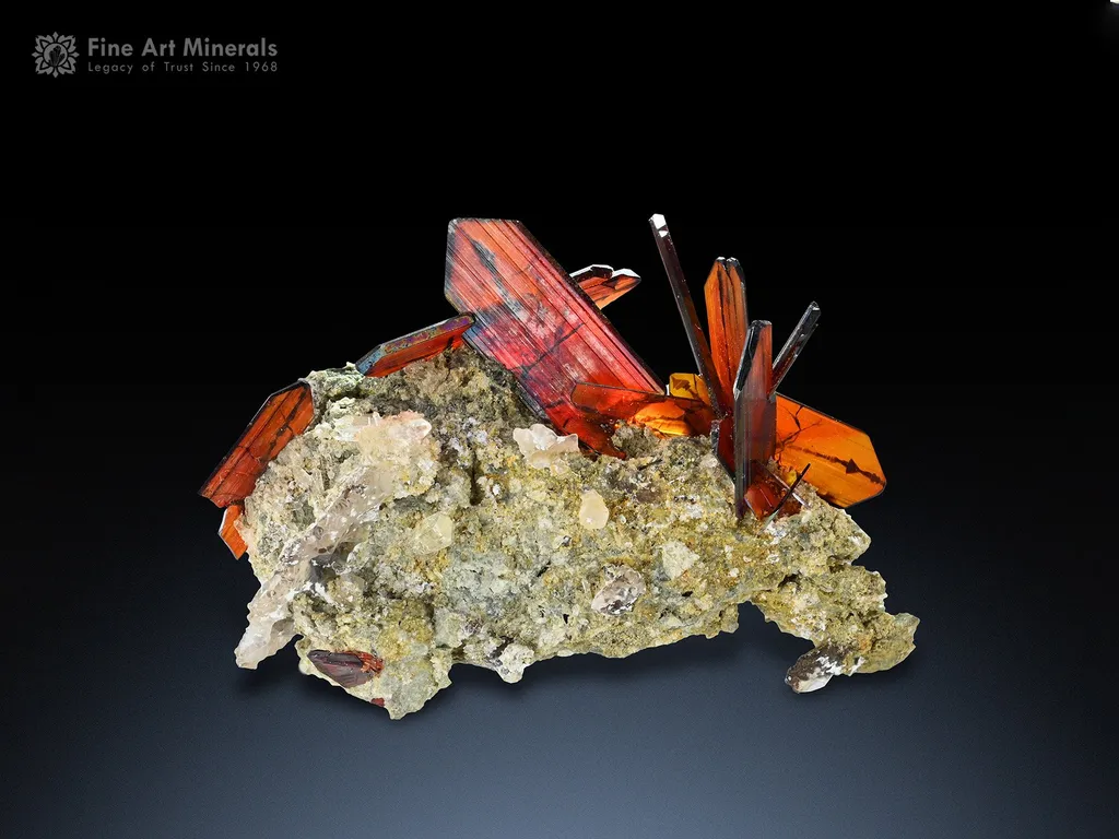 Phantom Brookite Cluster on Matrix from Baluchistan Pakistan image