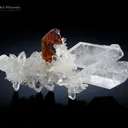 Phantom Brookite on Faden Quartz from Baluchistan Pakistan - image 1