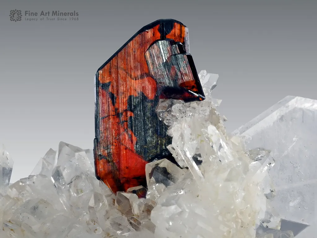 Phantom Brookite on Faden Quartz from Baluchistan Pakistan - image 4