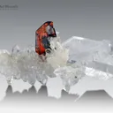 Phantom Brookite on Faden Quartz from Baluchistan Pakistan - image 2