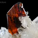 Phantom Brookite on Faden Quartz from Baluchistan Pakistan - image 3