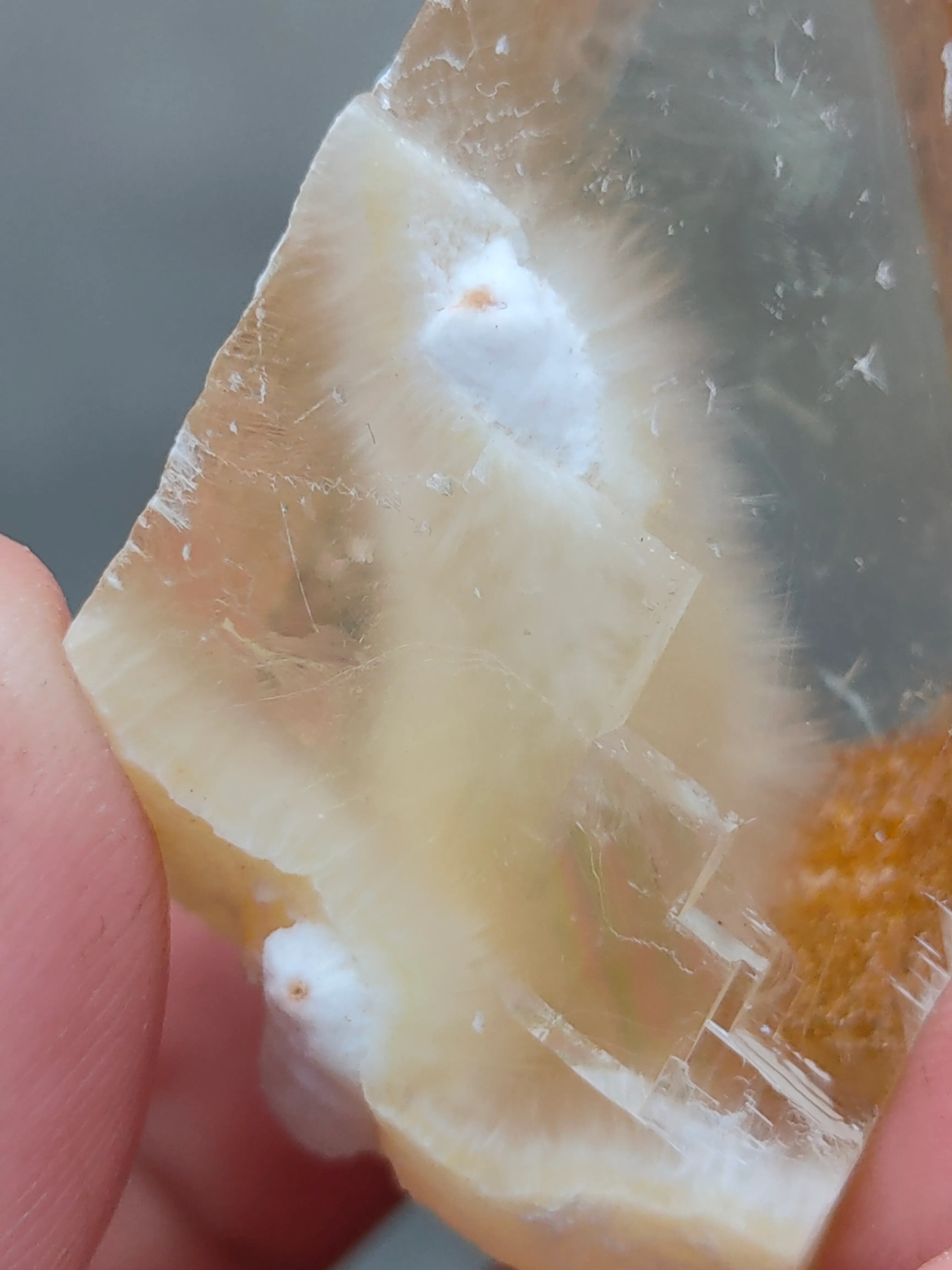 Phantom Calcite [ Okenite in Calcite ] - image 4