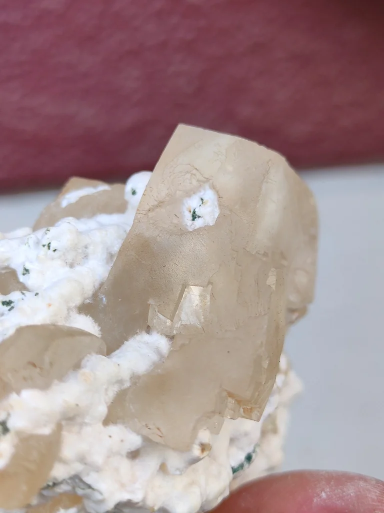 Phantom Calcite with Okenite. From India - image 8