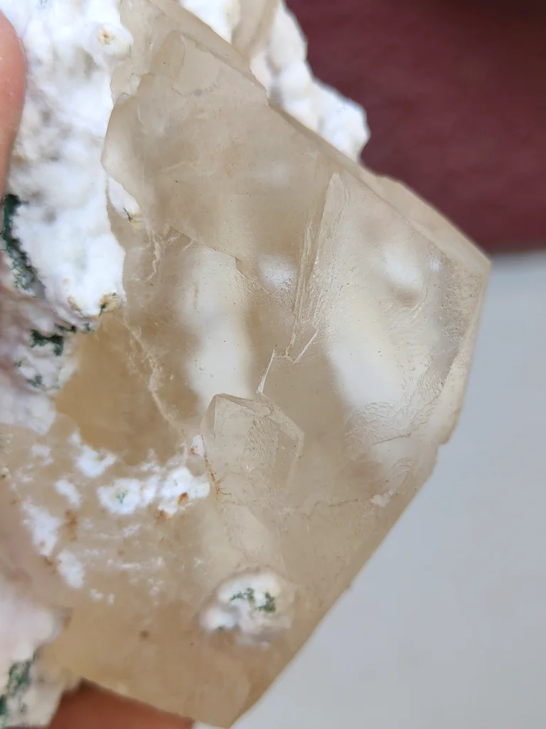 Phantom Calcite with Okenite. From India - image 6