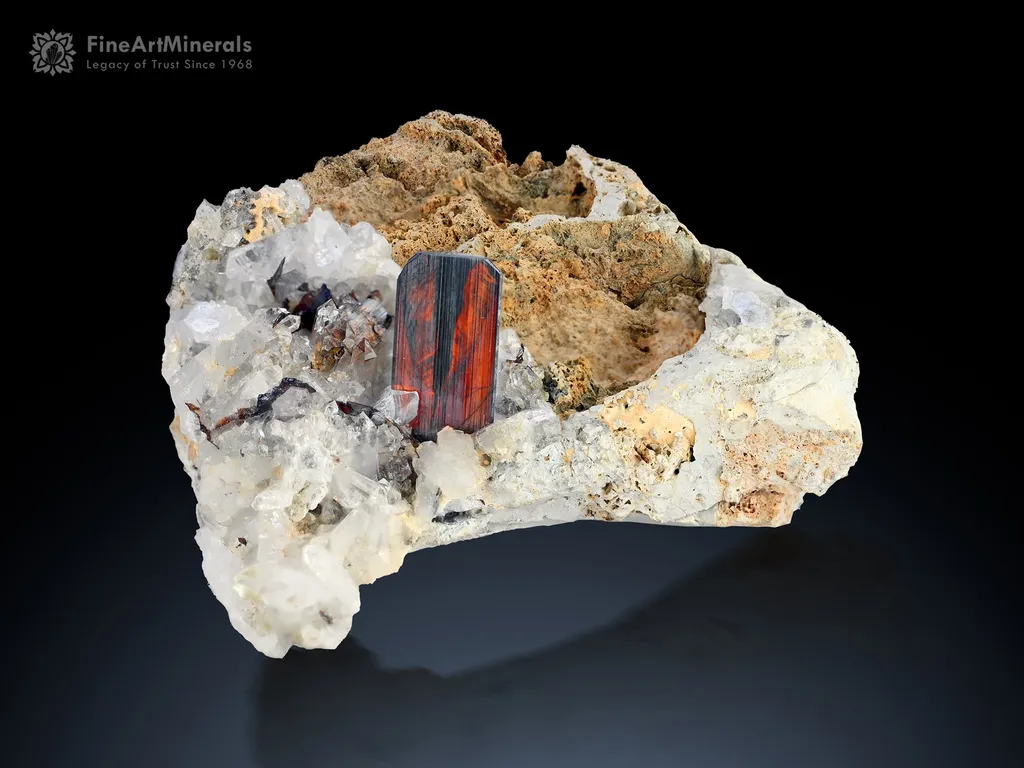 Phantom included Brookite with Quartz on Matrix from Baluchistan Pakistan image