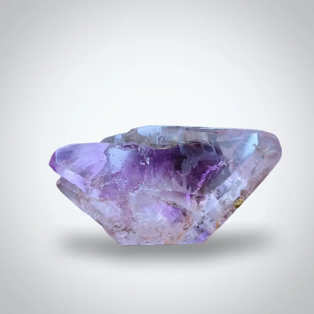 Phantom Karur Amethyst polished Crystal with Lepidocrocite - image 1