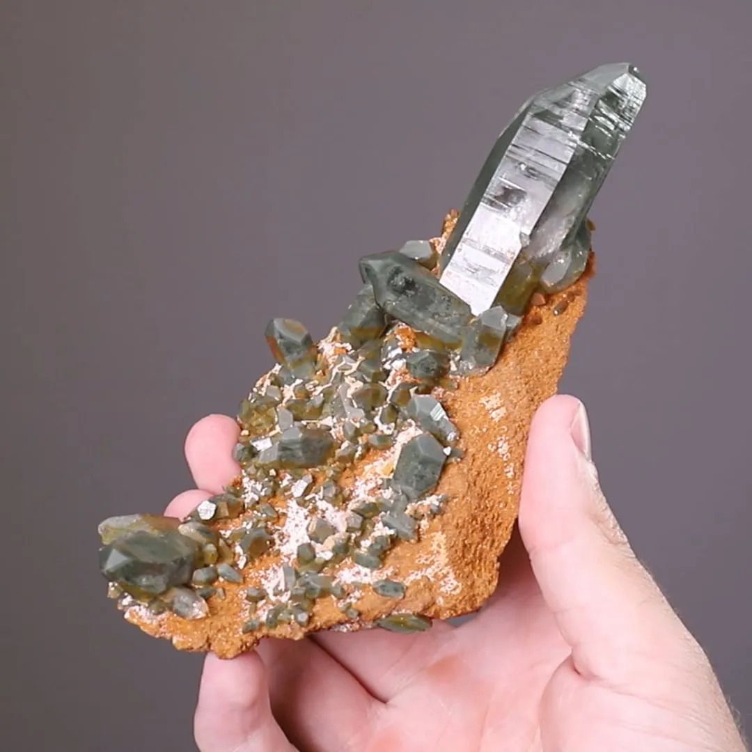 Phantom Quartz with Chlorite - image 2