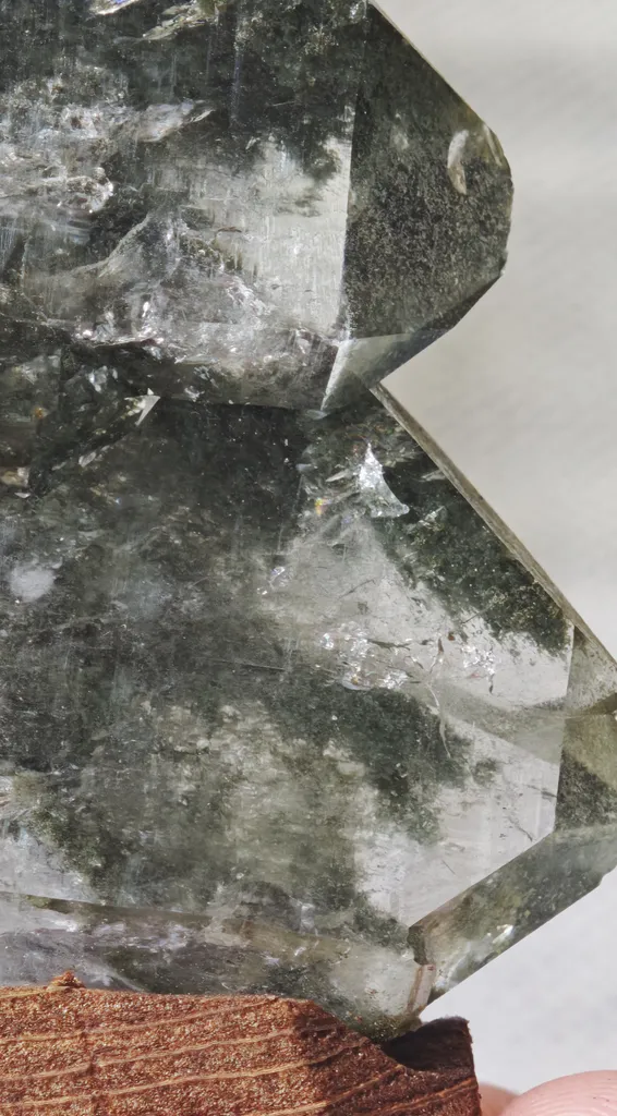 Phantom Quartz with Chlorite from Plattenberg, Vals, Surselva, Switzerland - image 6