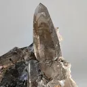 Phantom Smoky quartz with schorl and Aquamarine - image 8