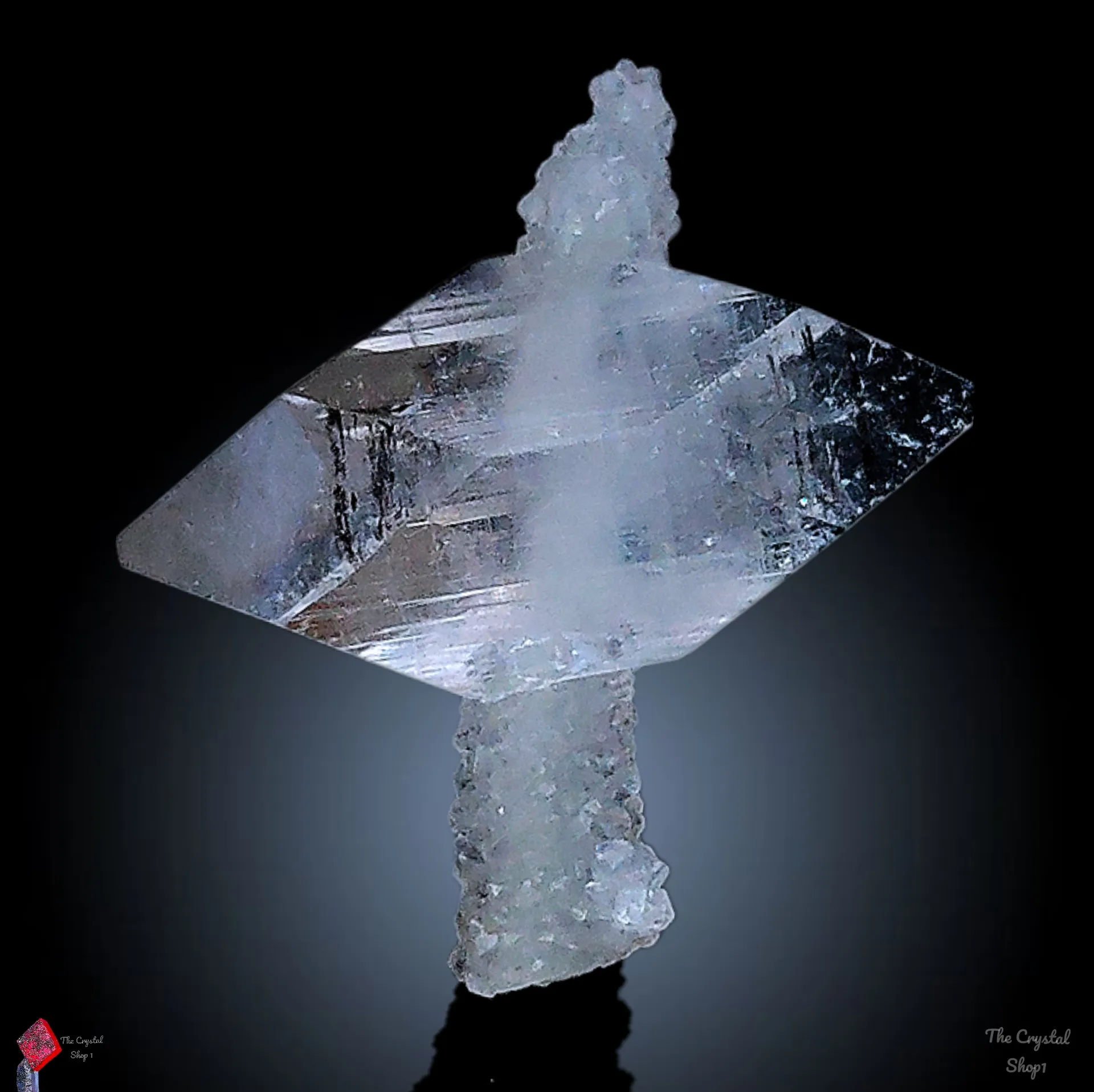 Phantom Terminal Apophyllite With Chalcedony - image 2