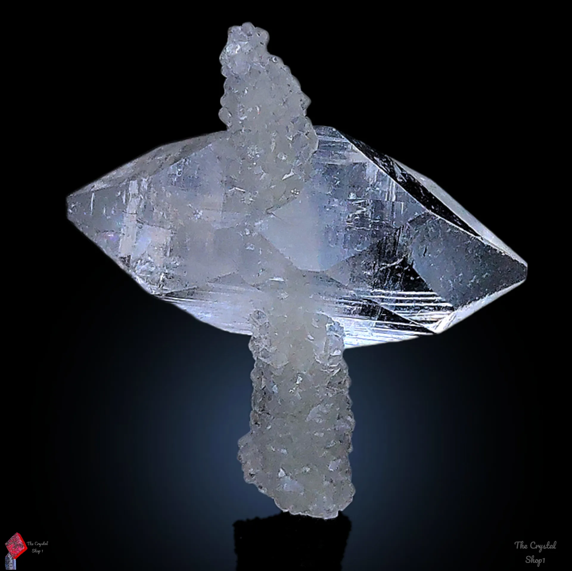 Phantom Terminal Apophyllite With Chalcedony - image 4