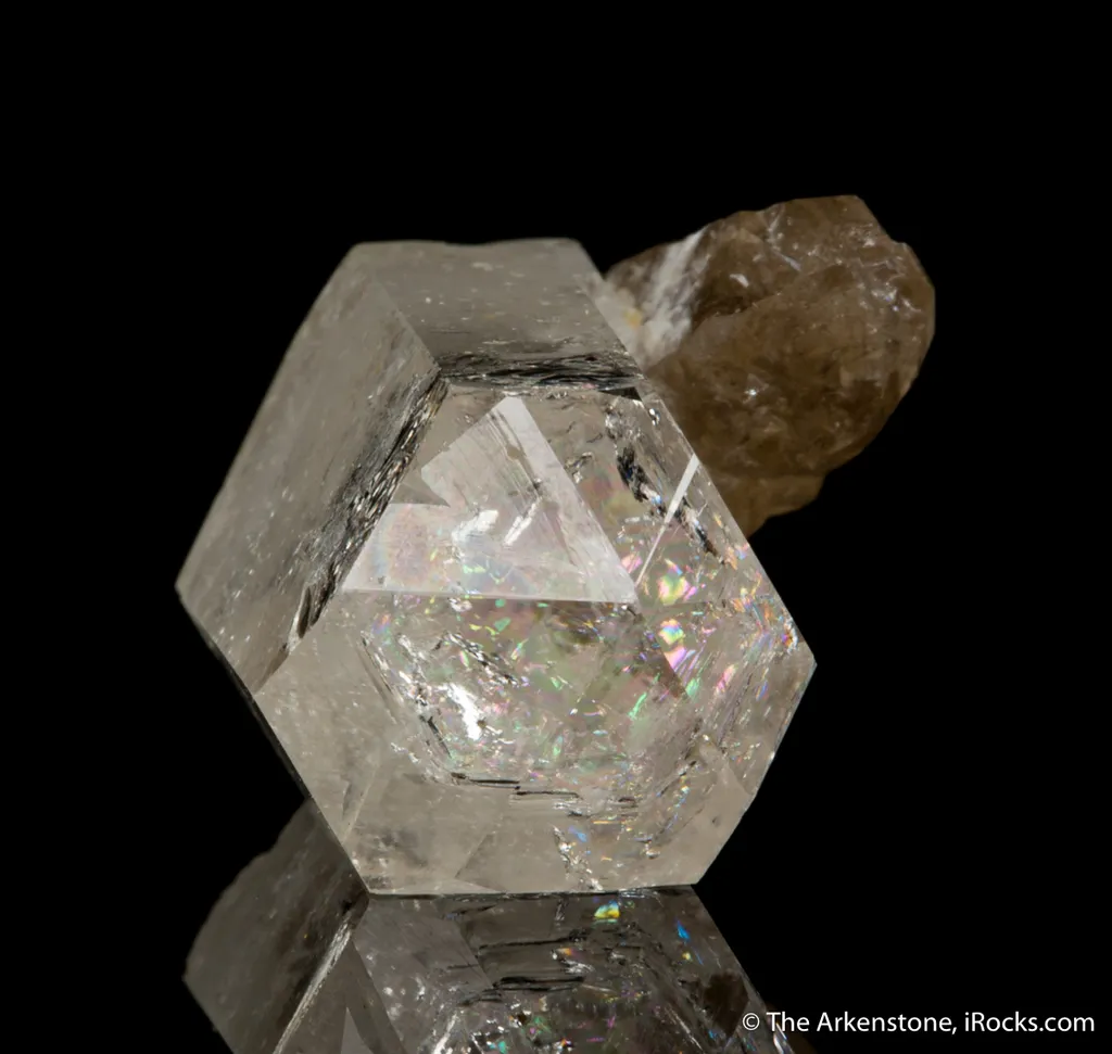 Phenakite (DT) on Smoky Quartz - image 7