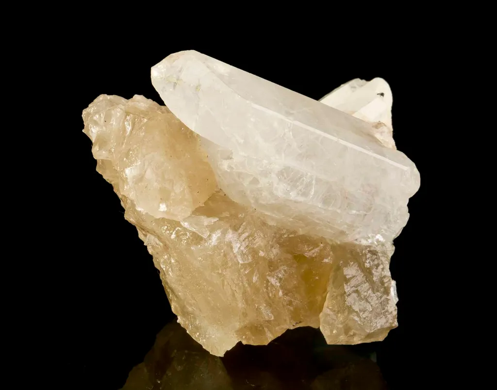 Phenakite on Calcite image