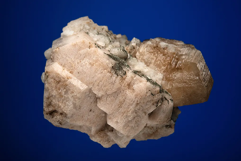 Phenakite with Albite on Microcline - image 5