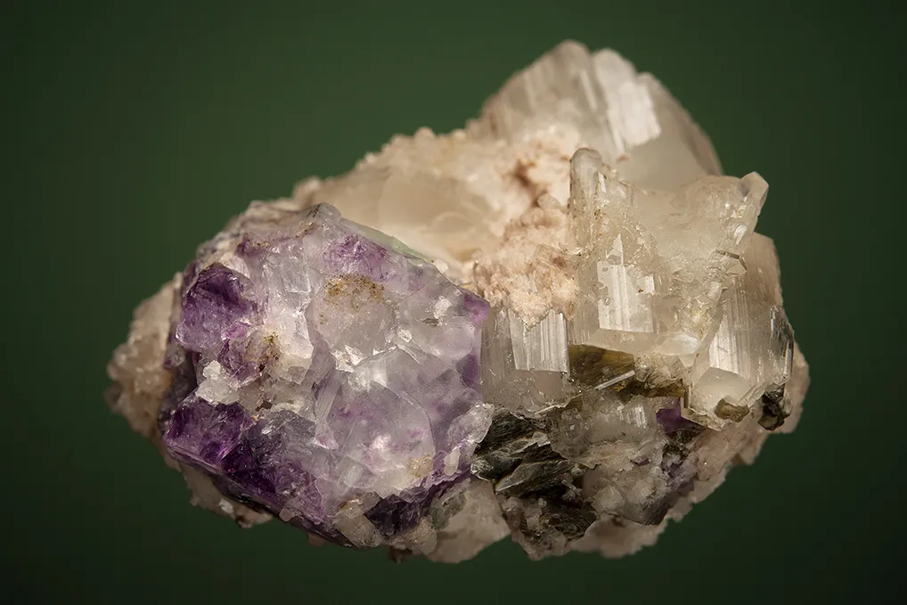 Phenakite with Fluorite - image 4