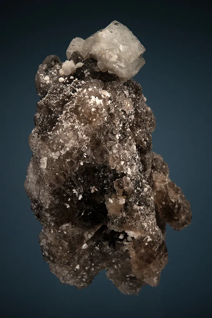 Phenakite with Hematite on Quartz - image 2
