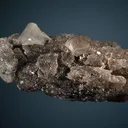 Phenakite with Hematite on Quartz - image 4