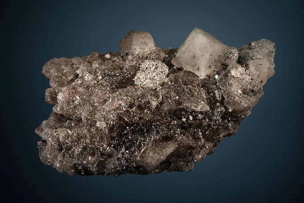 Phenakite with Hematite on Quartz - image 5