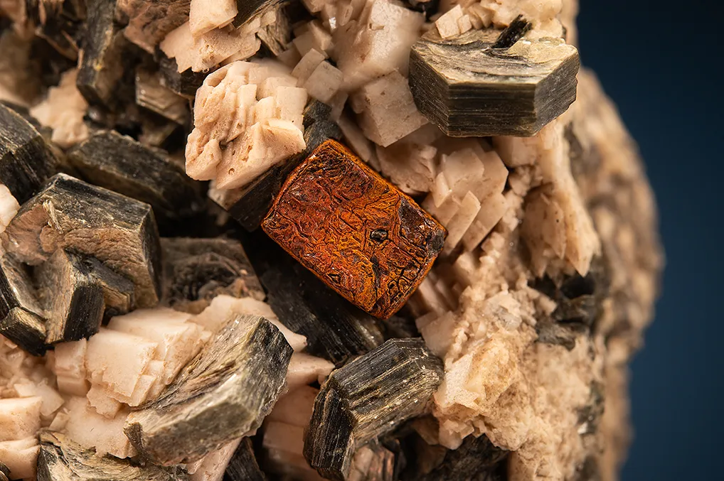 Phenakite with Muscovite and LIMONITE after Pyrite - image 2